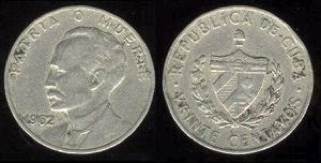 Cuba 20 Centavos Hose Marti  coin collectible - Main Image 1