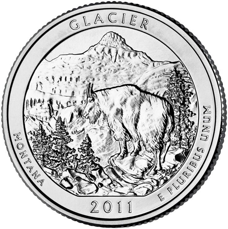 Glacier National Park Quarter P  coin collectible - Main Image 2
