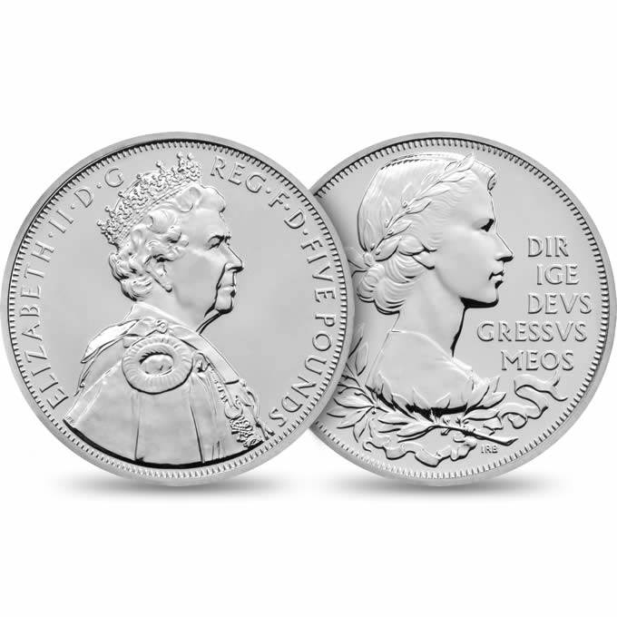 Queen’s Diamond Jubilee Official UK £5 coin, The  coin collectible - Main Image 2