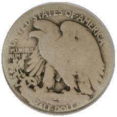 Walking Liberty Half Dollar 1918  coin collectible - Main Image 2