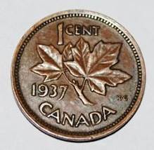 1 Cent Canada 1937 To 1952  coin collectible - Main Image 2