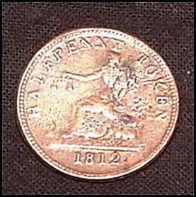 Half Penny Token 1812 Canada  coin collectible - Main Image 2
