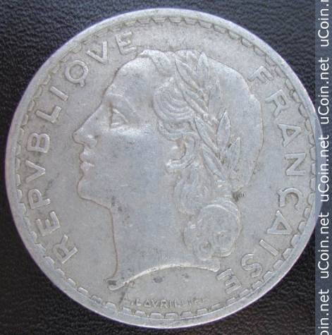 5 Francs 1950  coin collectible - Main Image 2