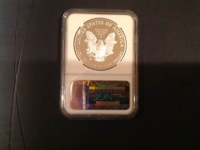 Graded American Silver Eagle 2012  coin collectible - Main Image 2