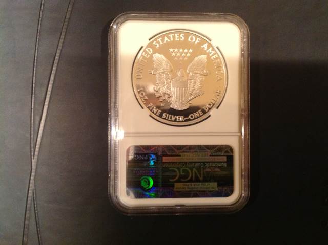 Graded American Silver Eagle 25th Anniversary 2012  coin collectible - Main Image 2