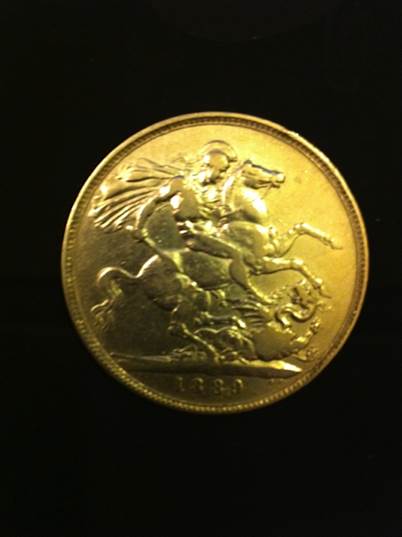 1 Crown 1889  coin collectible - Main Image 2