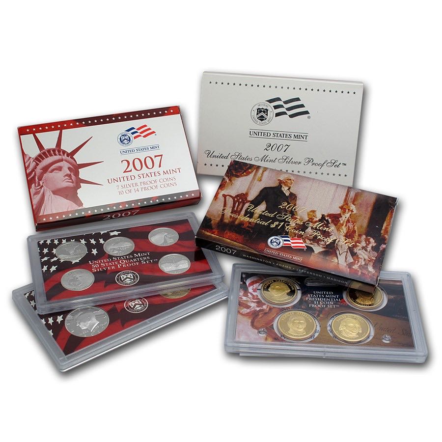 2007 US Mint Silver Proof Coin Set (S)  coin collectible - Main Image 3