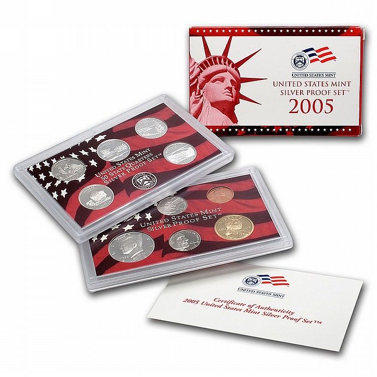 2005 US Mint Silver Proof Coin Set (S)  coin collectible - Main Image 3