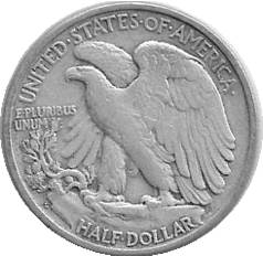1941-S Walking Liberty Half Dollar  coin collectible - Main Image 2