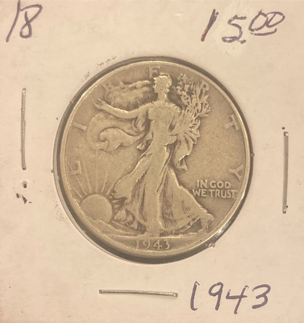 1943 Walking Liberty Half Dollar  coin collectible - Main Image 3