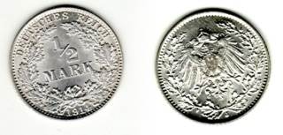 Reich 1/2 Mark  coin collectible - Main Image 1