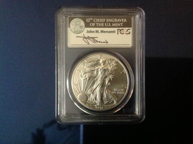 Graded American Silver Eagle 2012