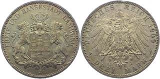 Reich 3.0 Mark Hamburg  coin collectible - Main Image 1