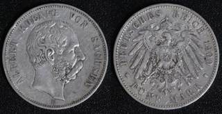 Reich 5.0 Mark Von Sachsen  coin collectible - Main Image 1