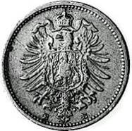 005 - DEUTSCHES REICH : 20 Pf 1873-1877 ABCDEFGHJ  coin collectible - Main Image 2