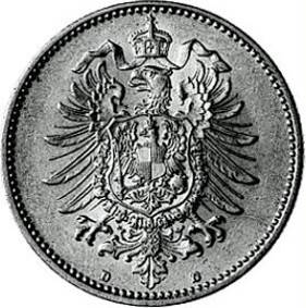 009 - KAISERREICH : 1 Mark 1873-1887 ABCDEFGHJ  coin collectible - Main Image 2