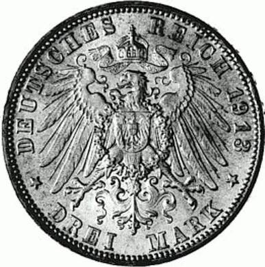 047 - BAYERN : 3 Mark 1908-1913 D - Otto  coin collectible - Main Image 2