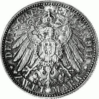 048 - BAYERN : 2 Mark 1911 D - Luitpold  coin collectible - Main Image 2
