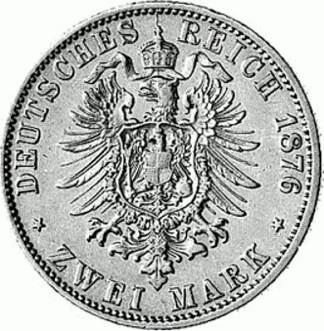 061 - HAMBURG : 2 Mark 1876-1888 J - Wappen  coin collectible - Main Image 2