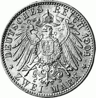 063 - HAMBURG : 2 Mark 1892-1914 J - Wappen coin collectible - Main Image 2