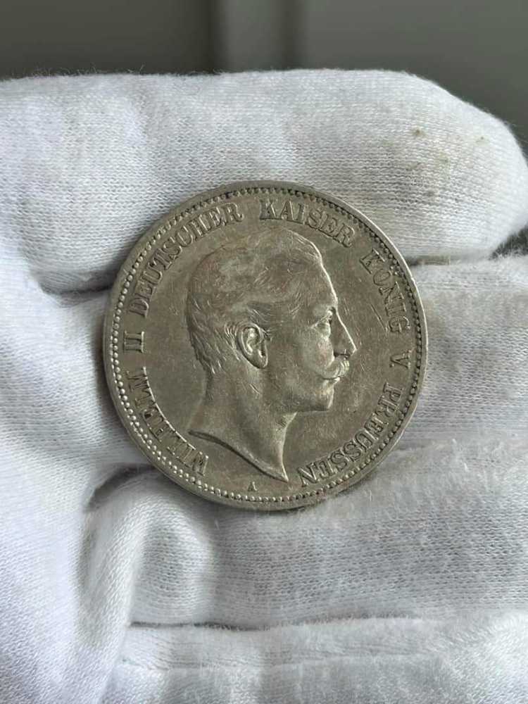 104 - PREUßEN : 5 Mark 1891-1908 A - Wilhelm II  coin collectible - Main Image 3
