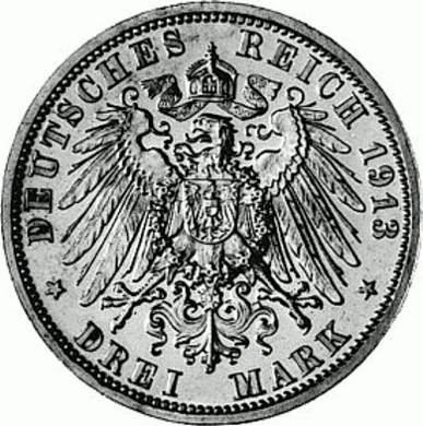 112 - PREUßEN : 3 Mark 1913 A - Regierungsjubiläum  coin collectible - Main Image 2