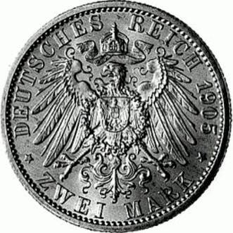 169 - SCHWARZBURG-SONDHS.: 2 Mark 1905 A - Regierungsjubiläum  coin collectible - Main Image 2