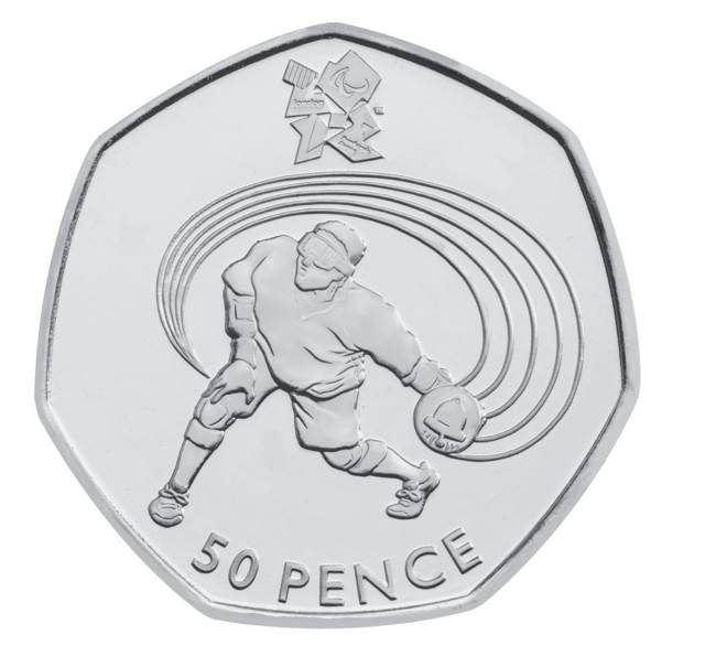 Olympic 50p Goalball  coin collectible - Main Image 1
