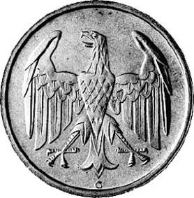 315 - WEIMAR : 4 Reichspf. 1932 ADEFGJ  coin collectible - Main Image 2