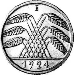 317 - WEIMAR : 10 Reichspf. 1924-1936 ADEFGJ  coin collectible - Main Image 2