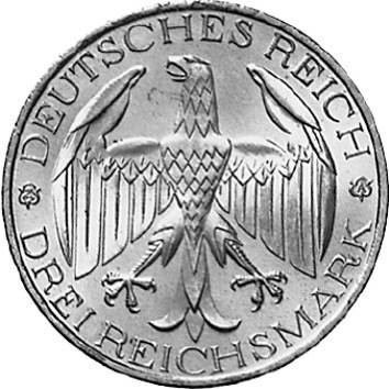 337 - WEIMAR : 3 Reichsmark 1929 A - Vereinig. Waldeck/Preußen  coin collectible - Main Image 2