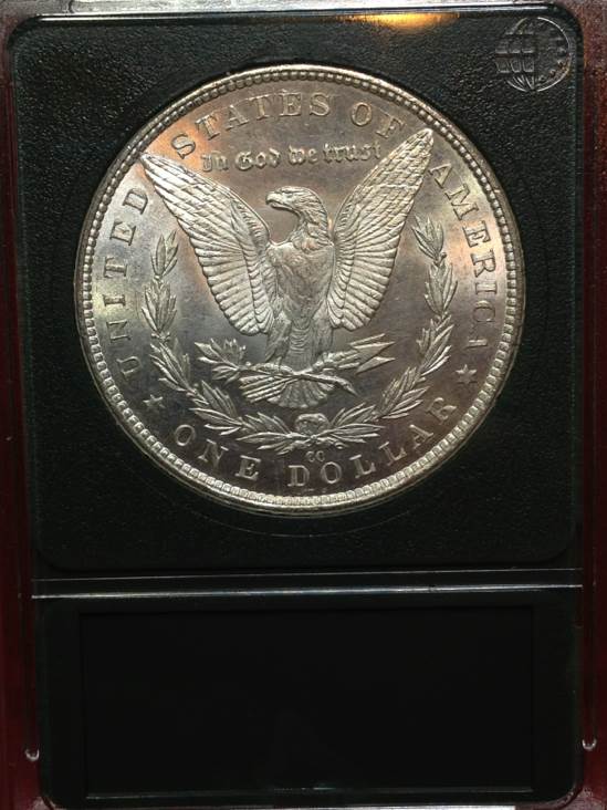 1883 CC Morgan Dollar  coin collectible - Main Image 2