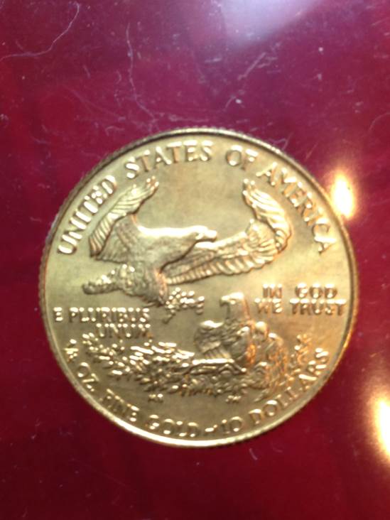 1986 American Eagle Gold Quarter Ounce  coin collectible - Main Image 2