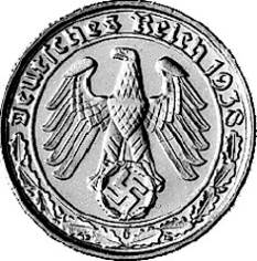 365 - 3. REICH : 50 Reichspf. 1938-1939 ABDEFGJ coin collectible - Main Image 2