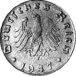 375 - 3. REICH : 10 Reichspf. 1945-1948 AEFG  coin collectible - Main Image 2
