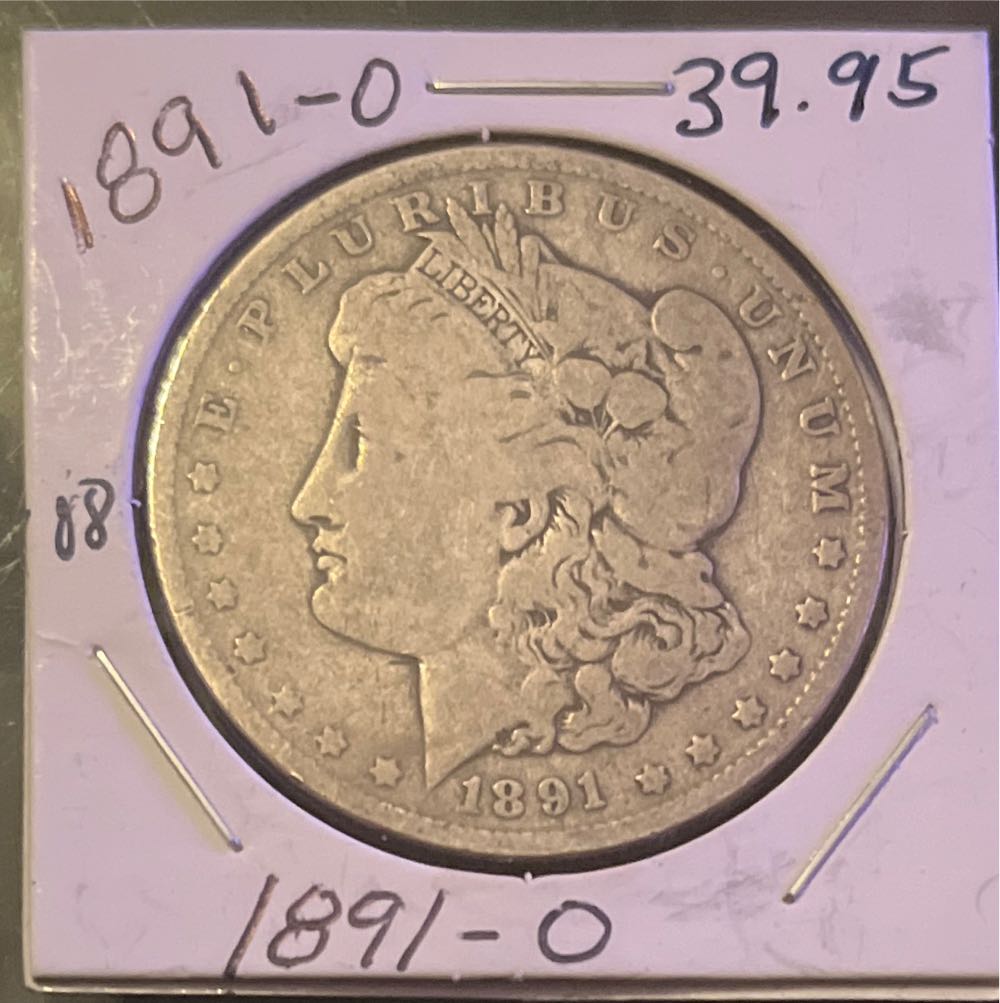 Morgan Silver Dollar 1891 "O”  coin collectible - Main Image 3