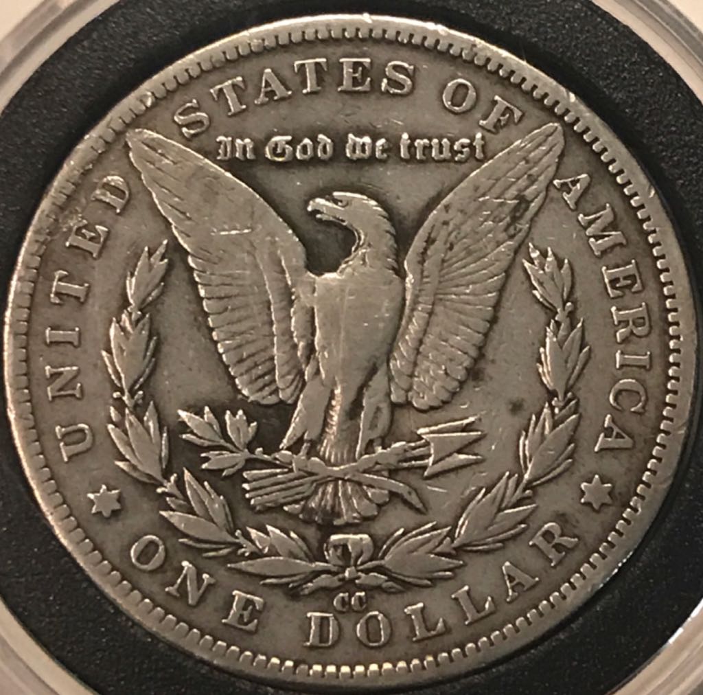 1892 CC Morgan Silver Dollar  coin collectible - Main Image 2