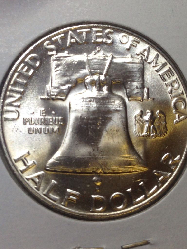 1958-D Franklin Half Dollar  coin collectible - Main Image 2