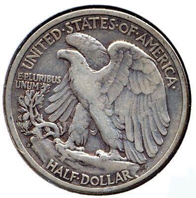 1934 S Walking Liberty Half Dollar  coin collectible - Main Image 2