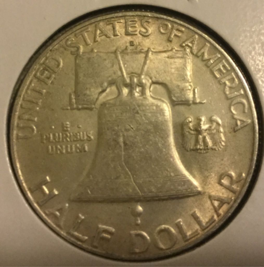 1952 D Franklin Half Dollar  coin collectible - Main Image 2