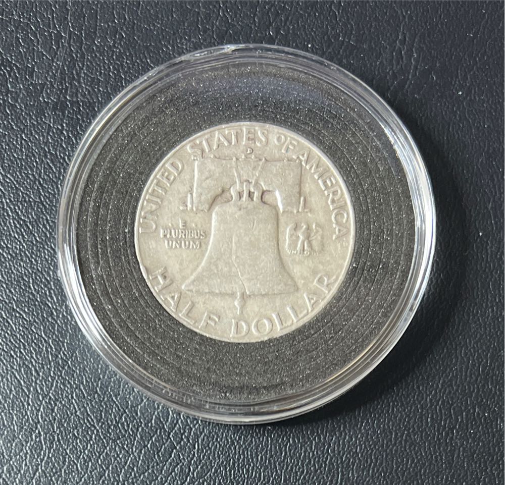 1957 D Franklin Half Dollar  coin collectible - Main Image 2