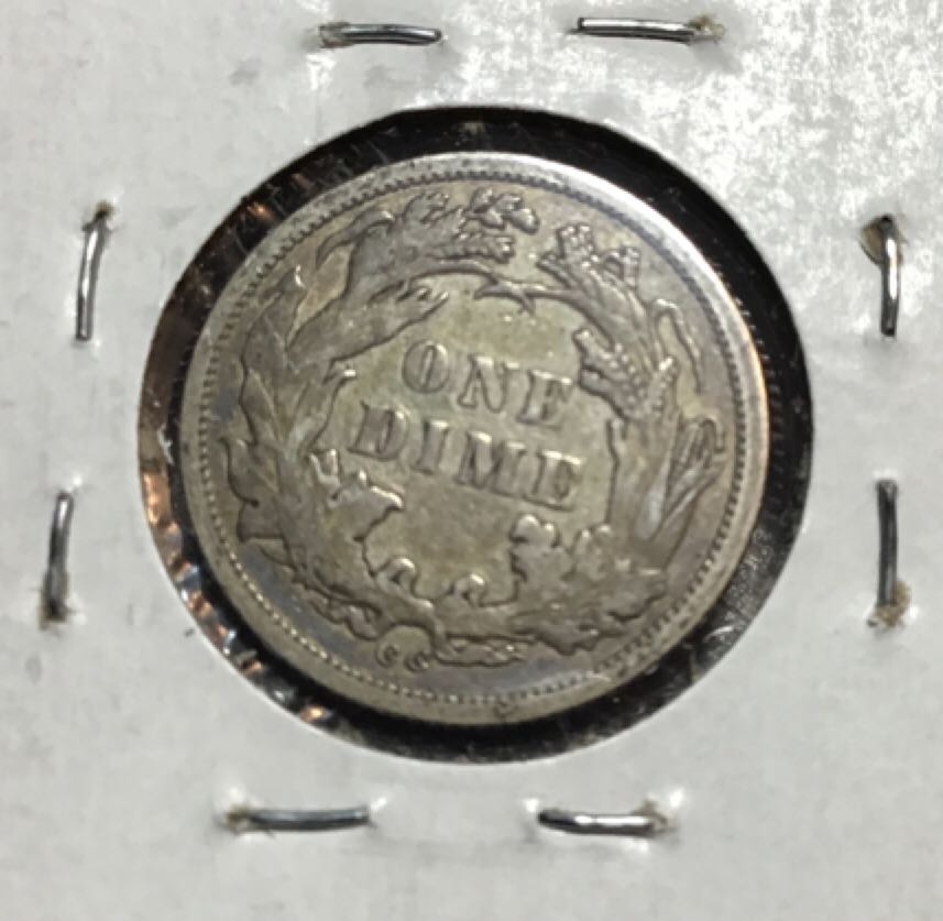 Seated Liberty Dime 1876CC  coin collectible - Main Image 2
