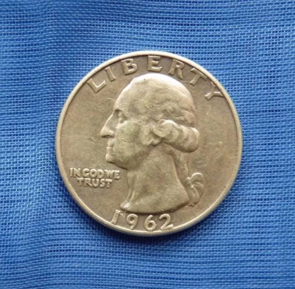 1962 P Washington Quarter  coin collectible - Main Image 2