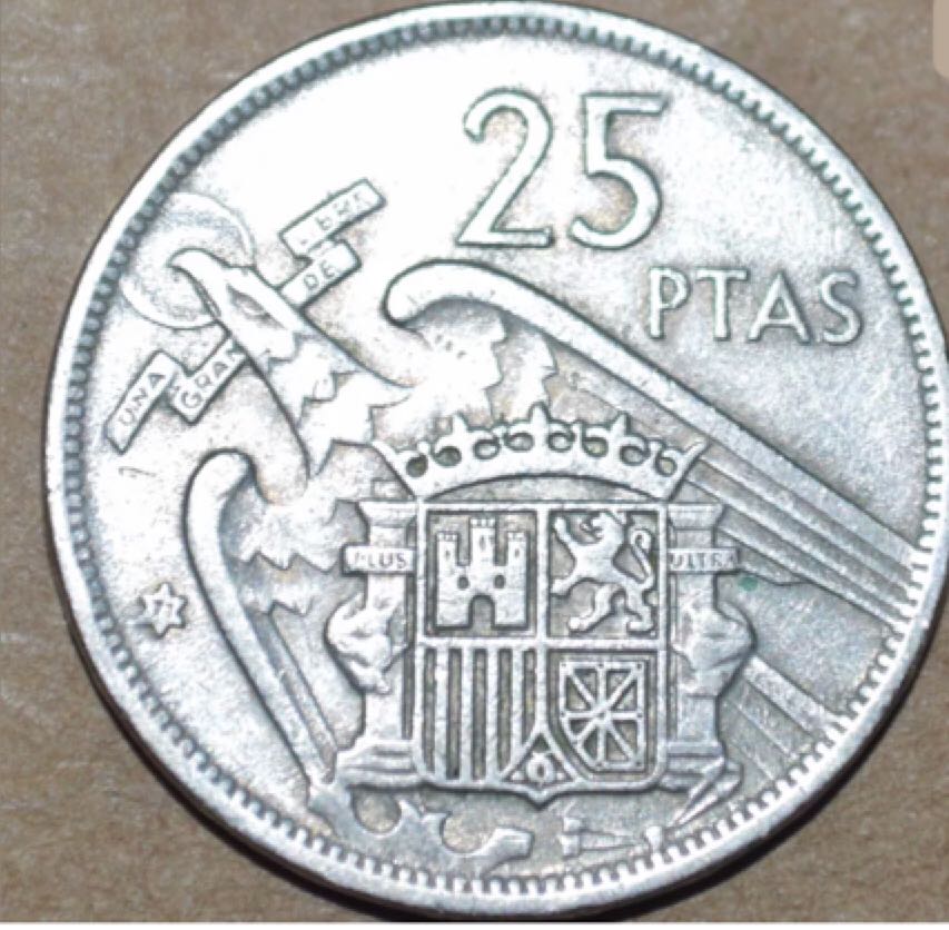 Spain 25 Pesetas  coin collectible - Main Image 2