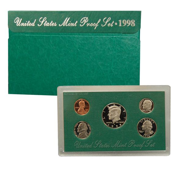 Standard 1998-S US Mint Proof Set  coin collectible - Main Image 2