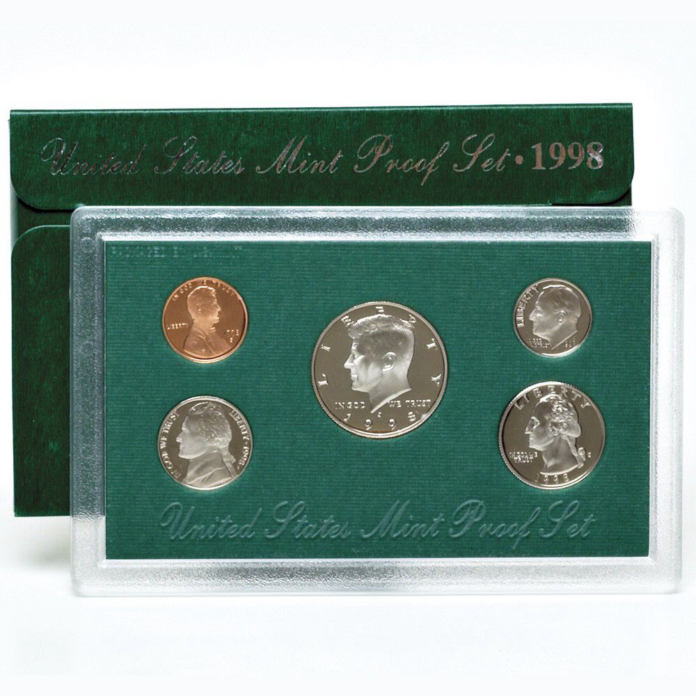 mint proof set 1998  coin collectible - Main Image 2