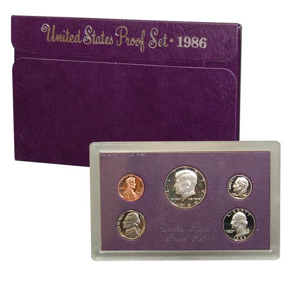 Standard 1986 S US Mint Proof Set  coin collectible - Main Image 2