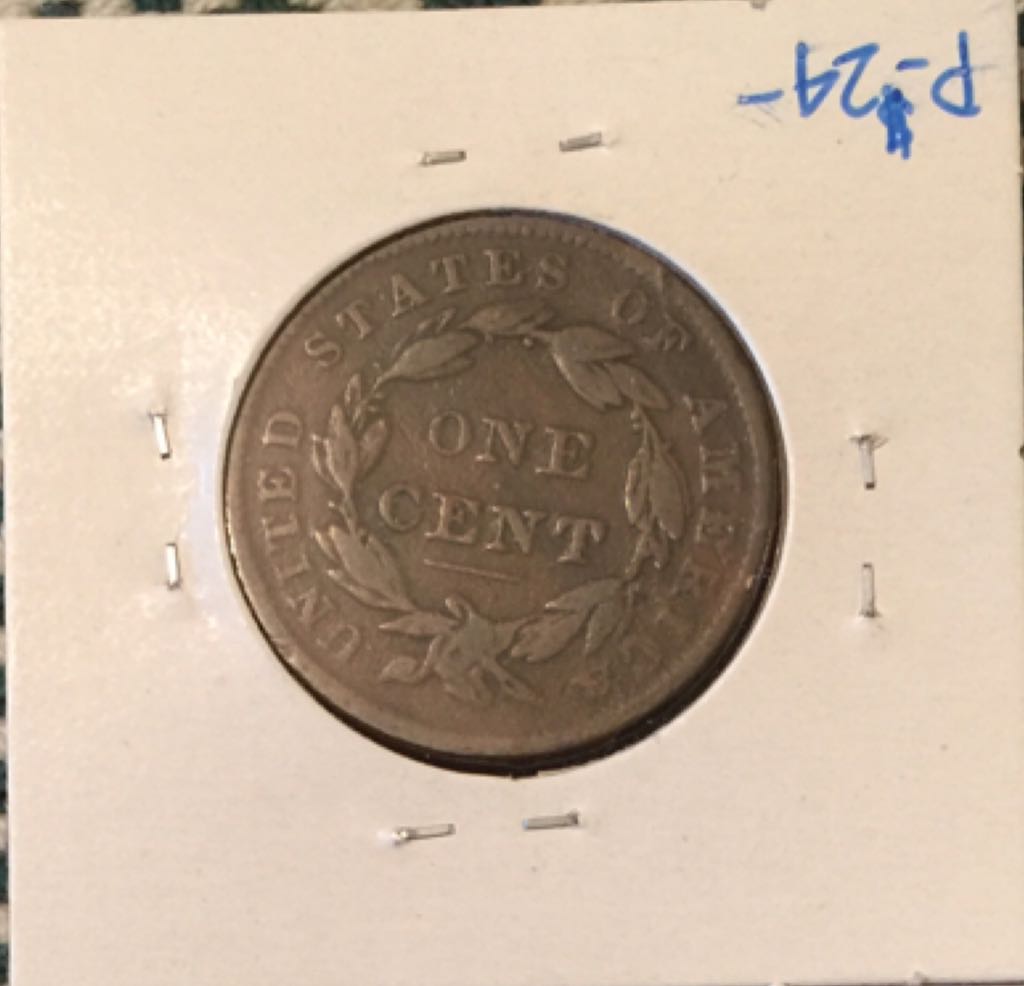 1838 Large Cent Penny  coin collectible - Main Image 2