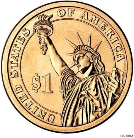 James Madison Dollar  coin collectible - Main Image 2