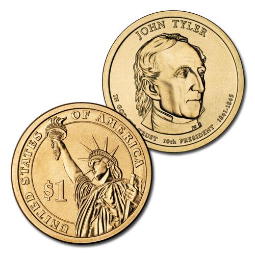 2009 10th Pr. John Tyler Dollar  coin collectible - Main Image 2